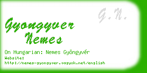 gyongyver nemes business card